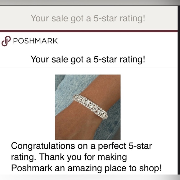 Rhinestone Diamond Silver Glam Sparkly Bling Bracelet New - Picture 4 of 6